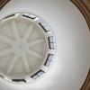 Coffered radius ceiling and crown mouldings
